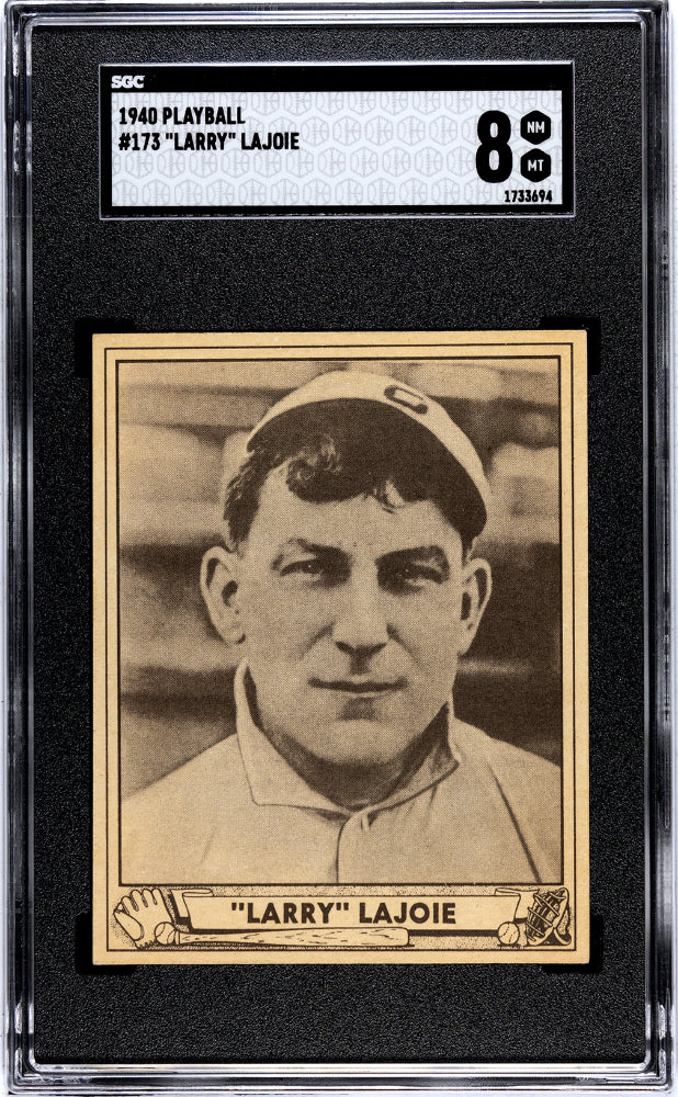 1940 playball larry lajoie #173 sgc 8