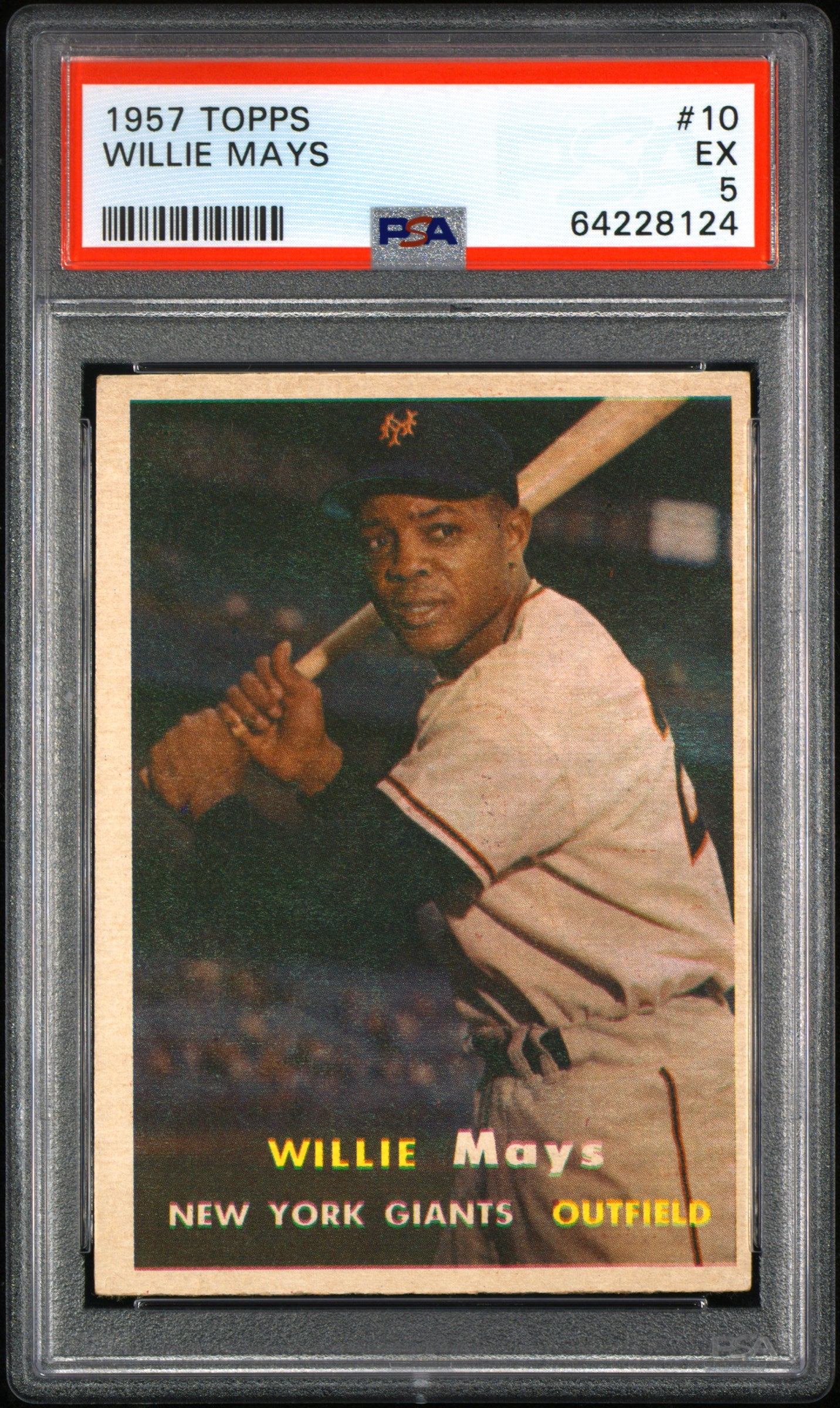 1957 Topps Willie Mays #10 Psa 5